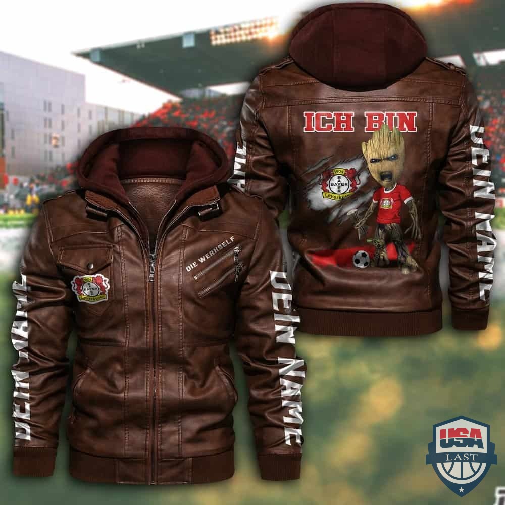 Bayer 04 Leverkusen FC Custom Name Leather Jacket
