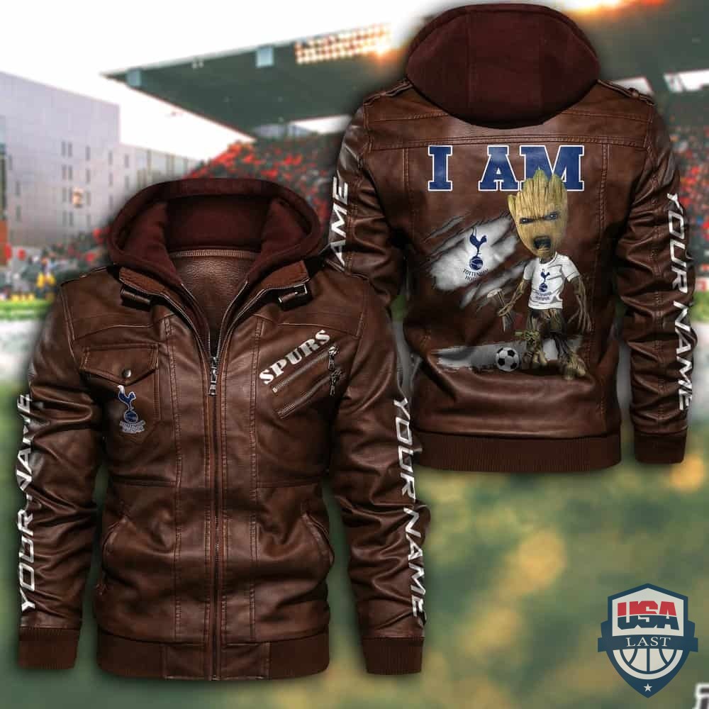 Customize Groot I Am Tottenham Hotspur Fan Leather Jacket