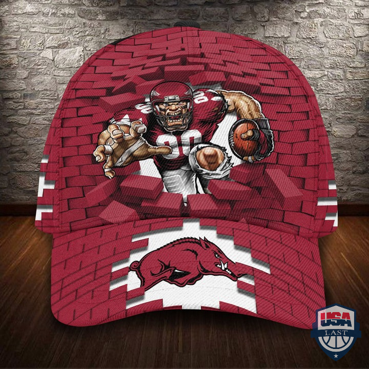 Arkansas Razorbacks Mascot Brick Broken Classic Cap
