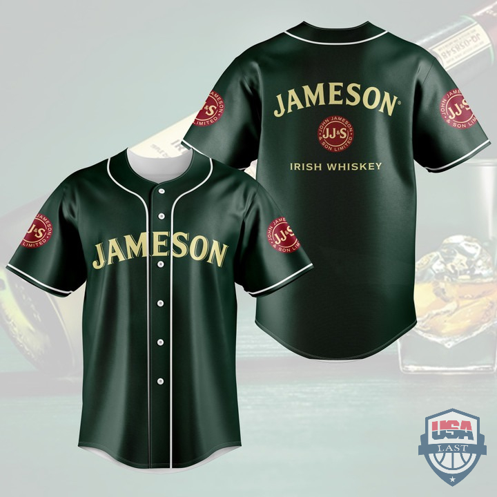AMAZING Jameson Irish Whiskey Baseball Jersey Shirt