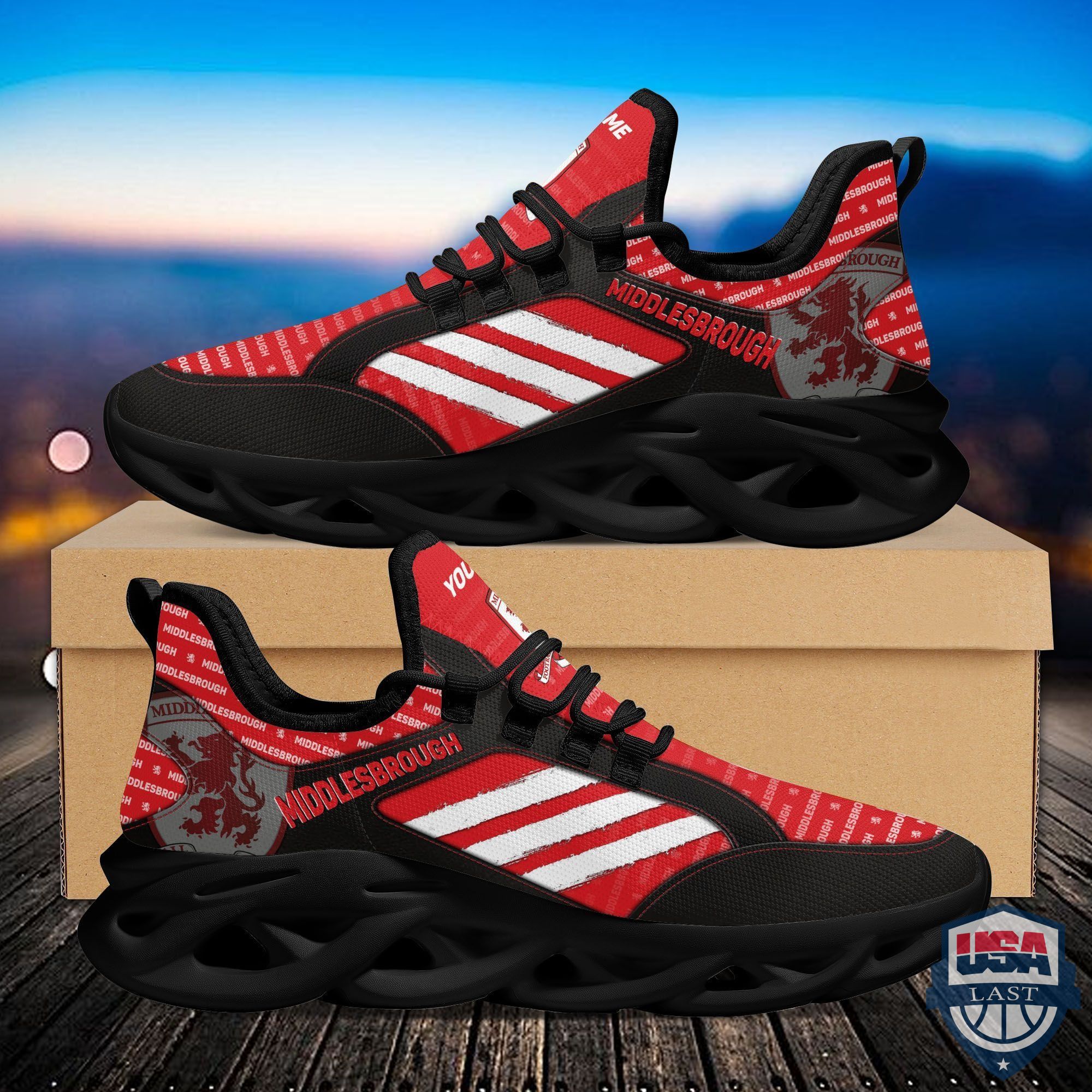 West Bromwich Albion Custom Name Max Soul Sneakers Running Shoes