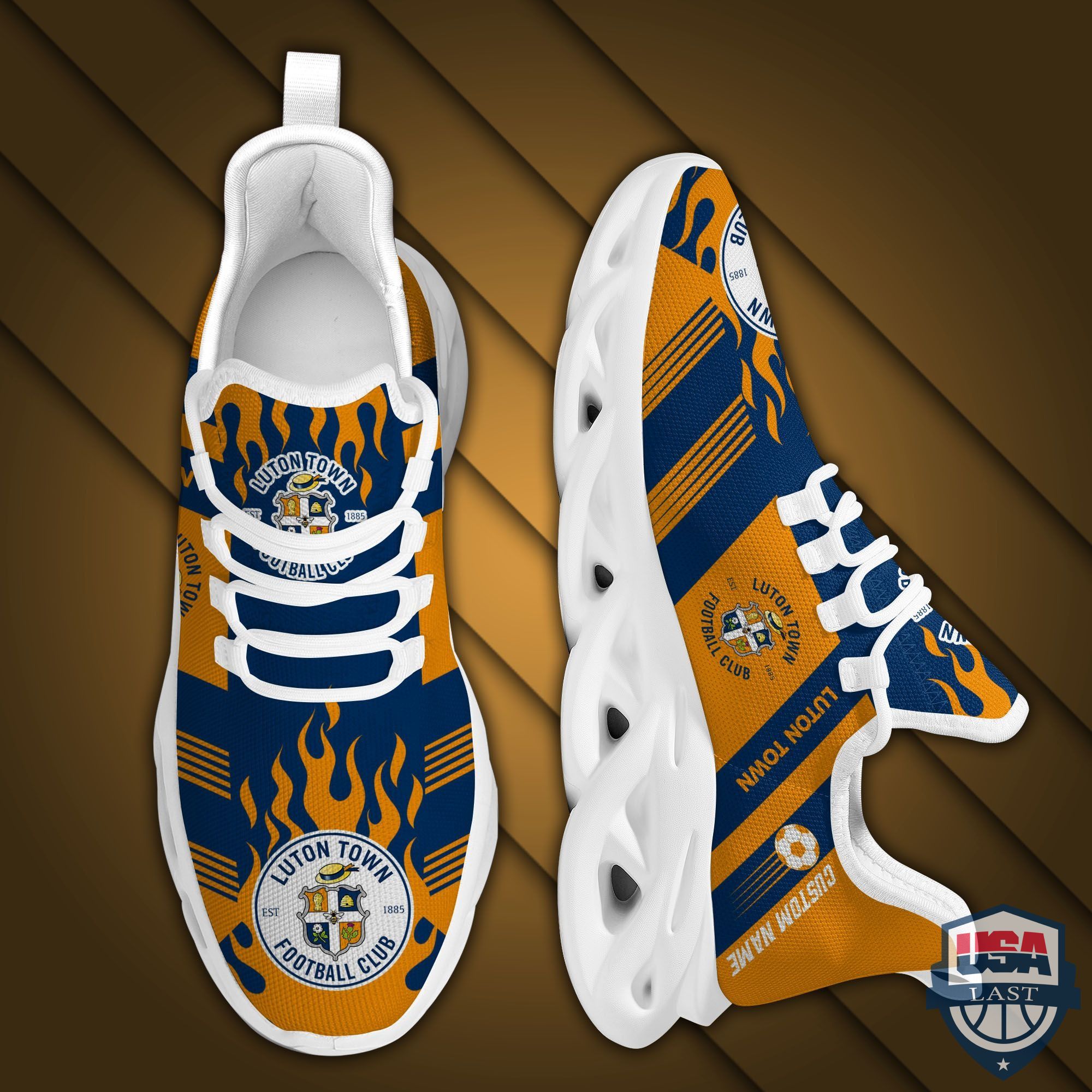Luton Town Custom Name Max Soul Sneakers Running Shoes