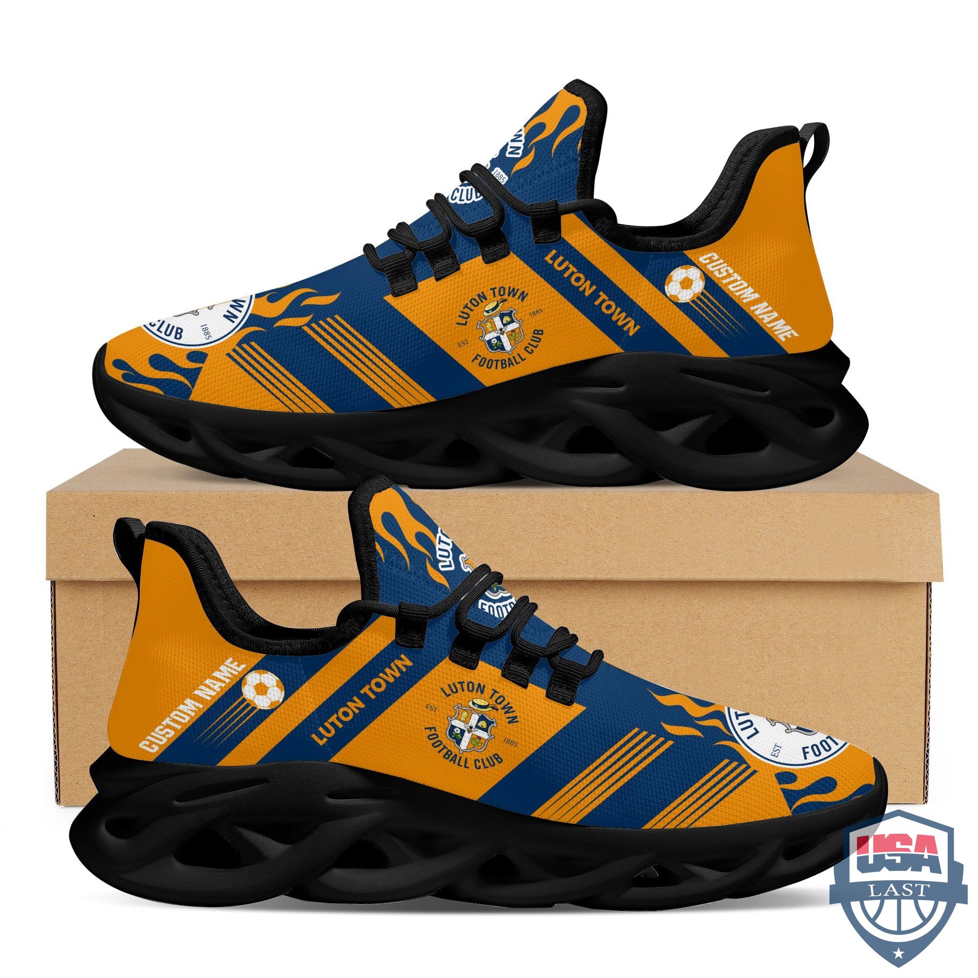 Luton Town Custom Name Max Soul Sneakers Running Shoes