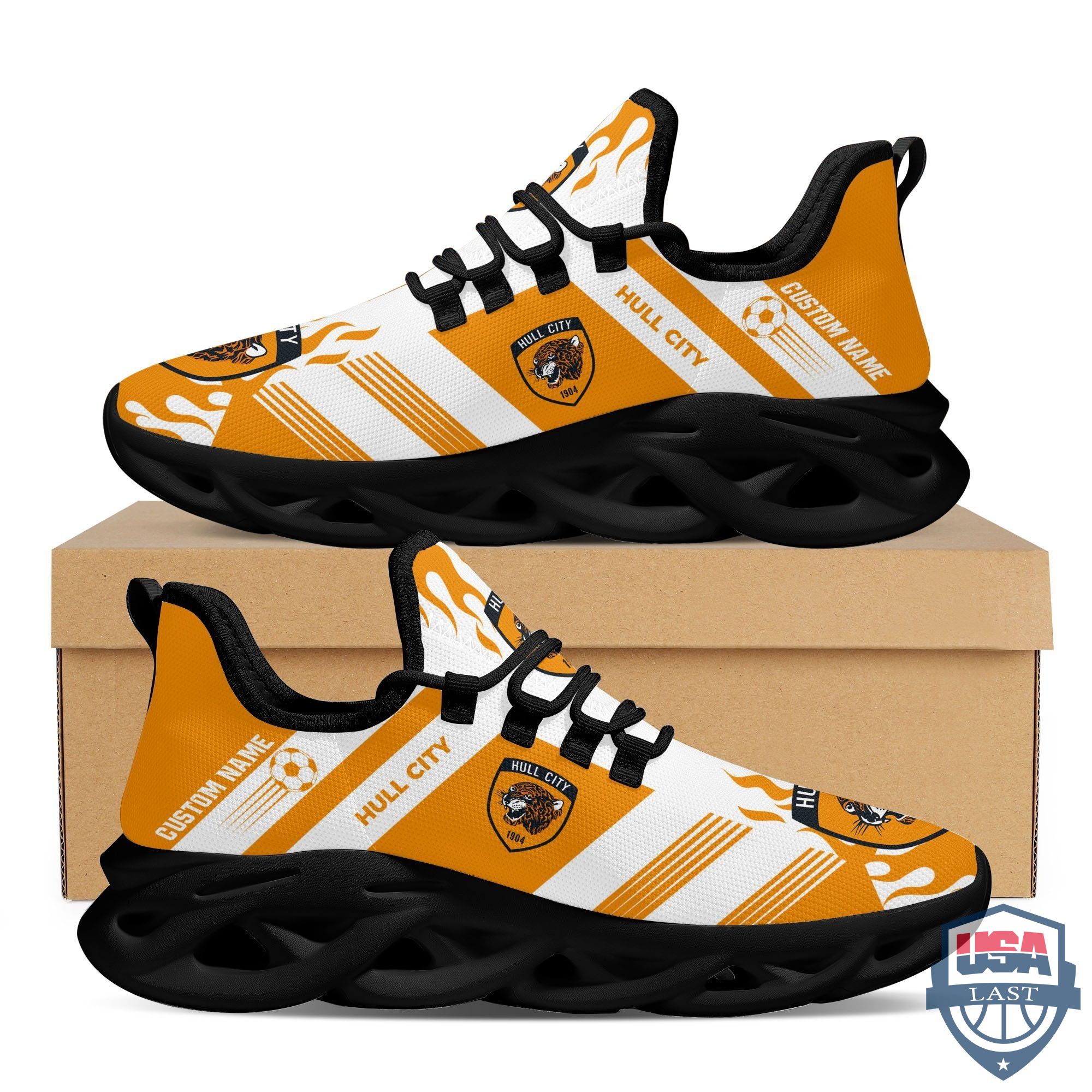 Hull City AFC Custom Name Max Soul Sneakers Running Shoes
