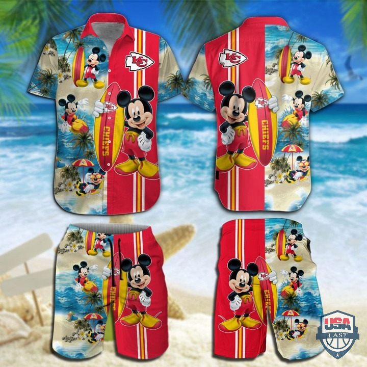Minnesota Vikings Mickey Mouse Hawaiian Shirt Beach Short