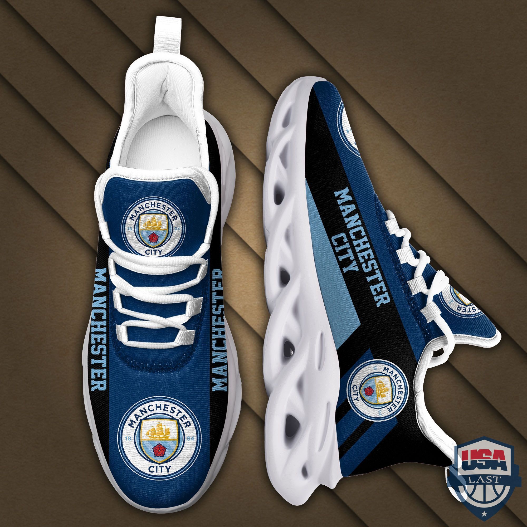 Manchester City FC Max Soul Sneakers Running Sports Shoes