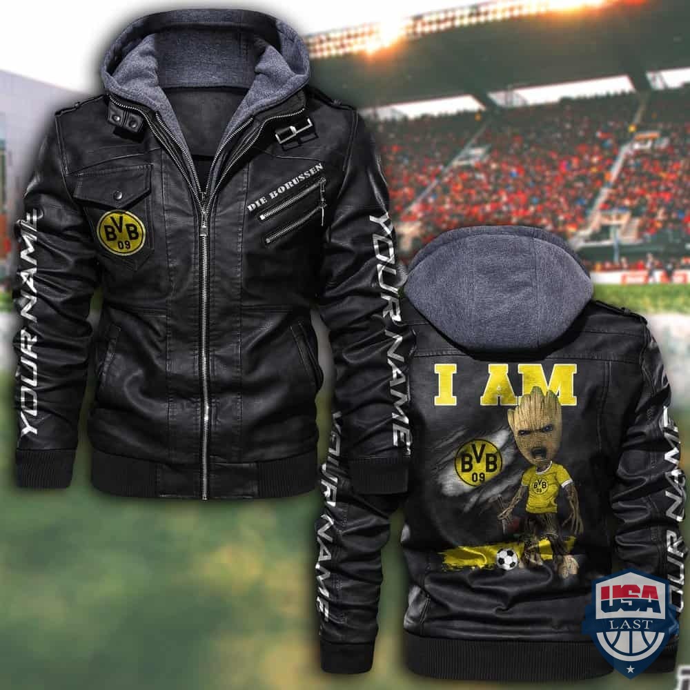 Eintracht Frankfurt FC Custom Name Leather Jacket