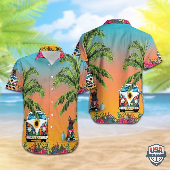 French Bulldog Aloha Hawaiian Shirt And Shorts