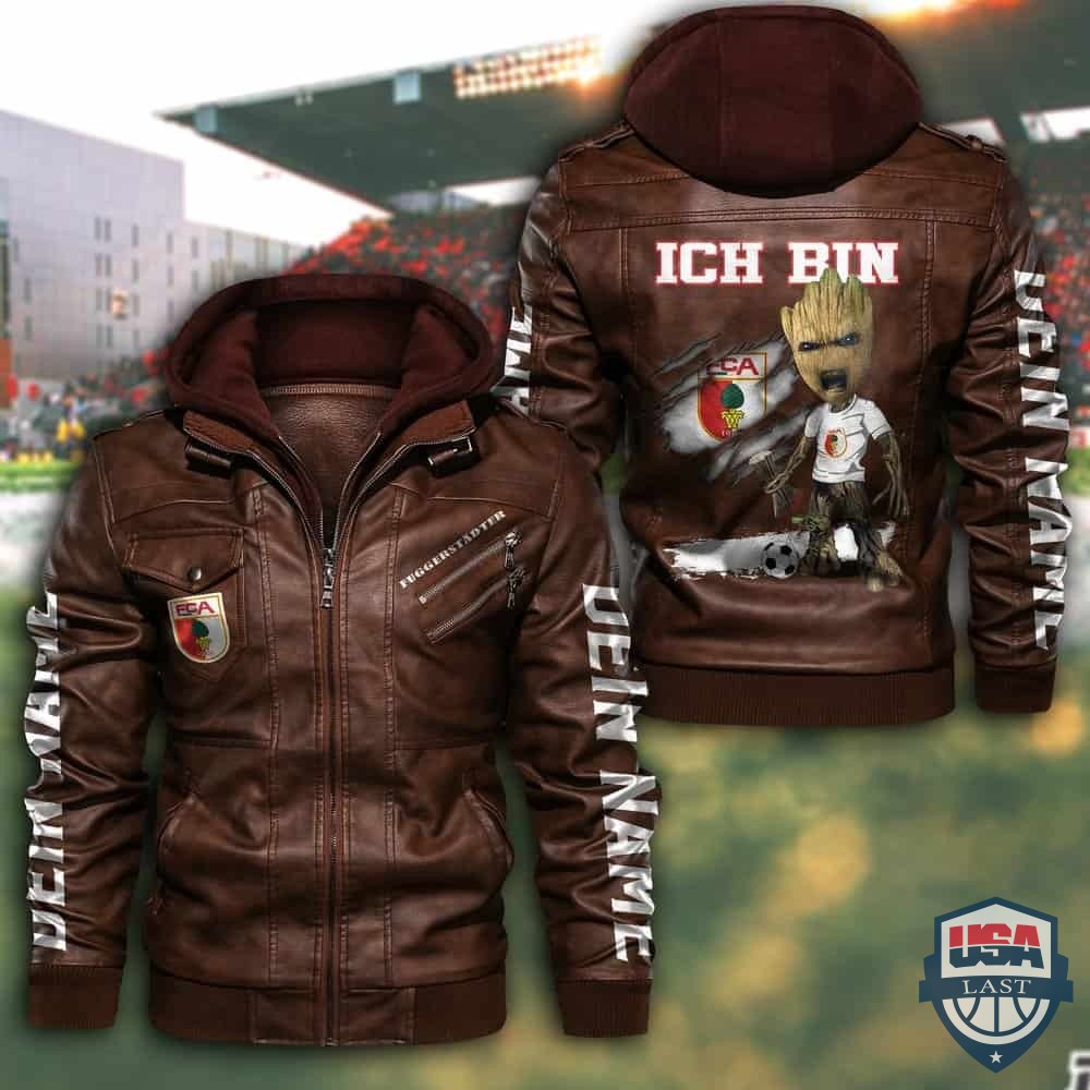 FC Augsburg Custom Name Leather Jacket
