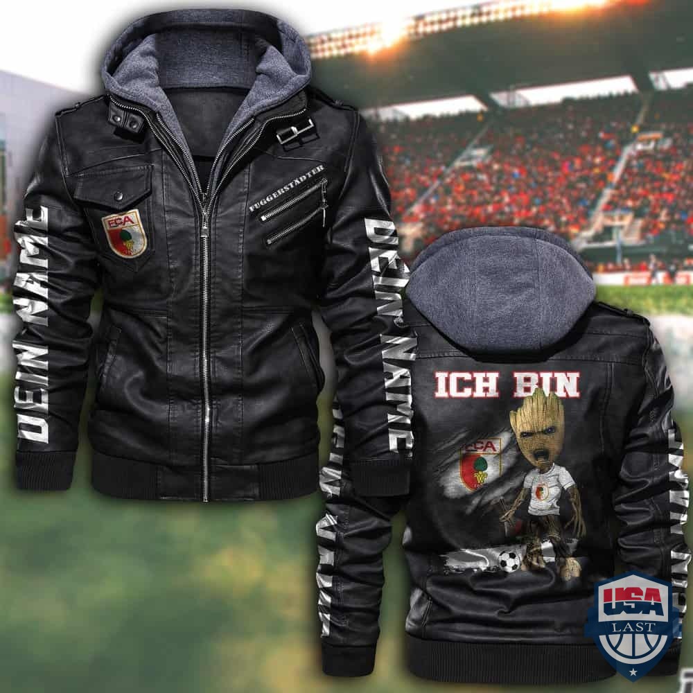 VfL Wolfsburg FC Custom Name Leather Jacket