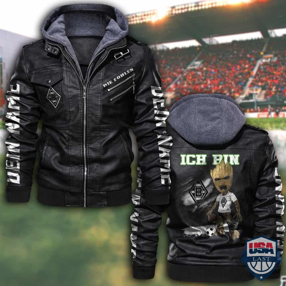Borussia Mönchengladbach FC Custom Name Leather Jacket