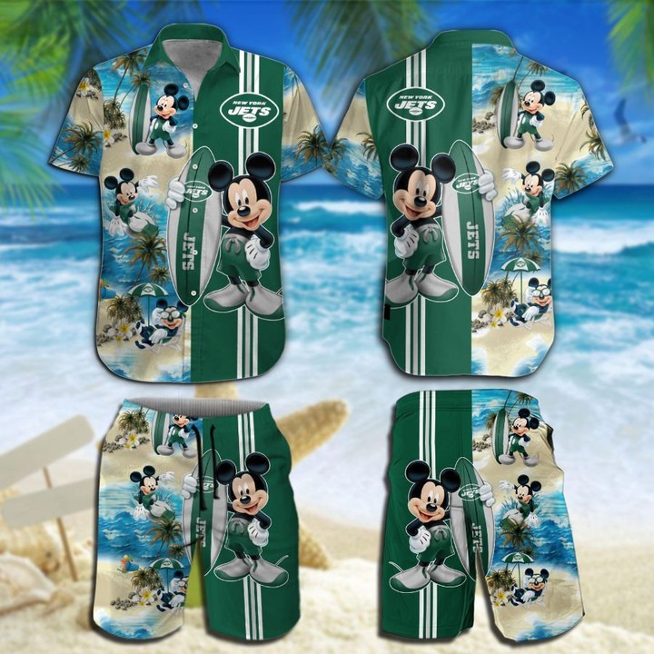 Jacksonville Jaguars Mickey Mouse Hawaiian Shirt Beach Short