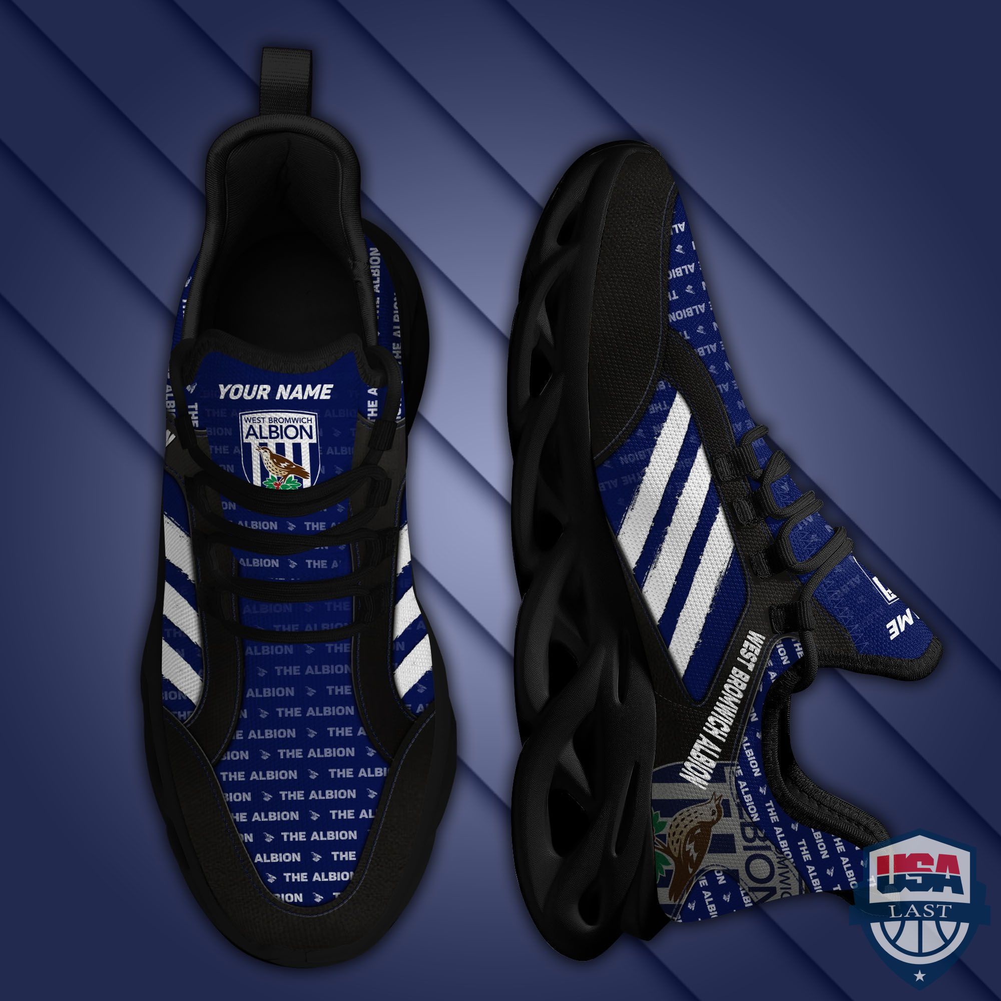 Personalized West Bromwich Albion Max Soul Sneakers Running Shoes