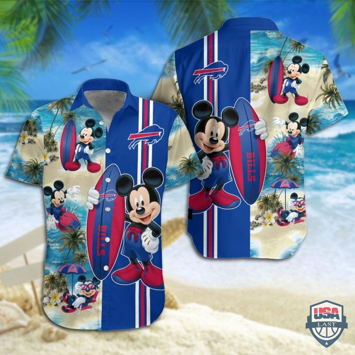 Buffalo Bills Mickey Mouse Hawaiian Shirt Beach Short