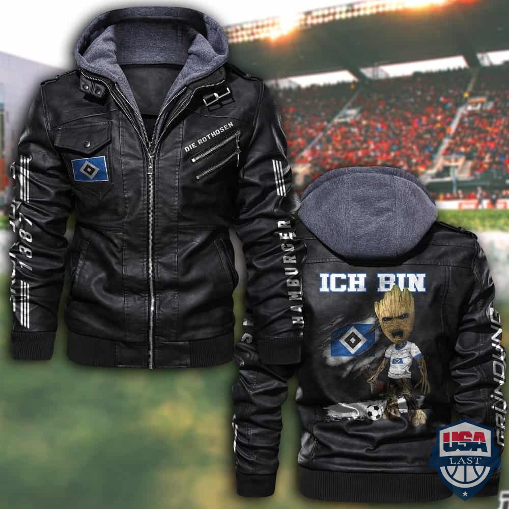 FSV Mainz 05 FC Hooded Leather Jacket