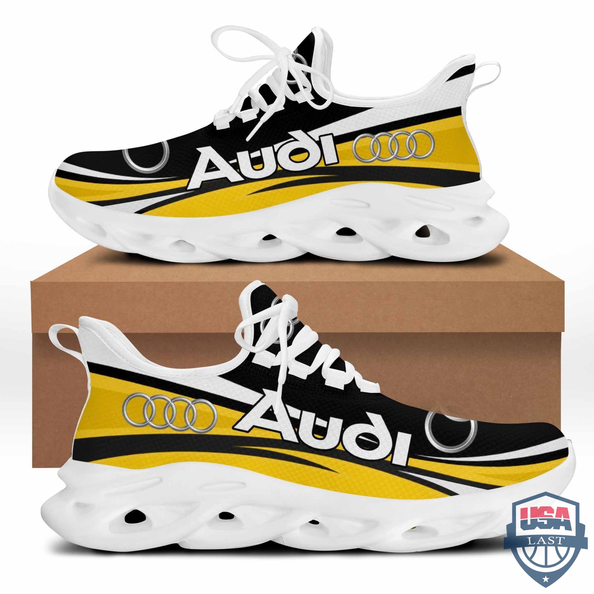 Top Trending – Audi Clunky Running Shoes Yellow Version