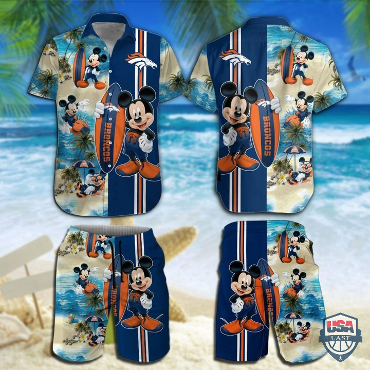 Buffalo Bills Mickey Mouse Hawaiian Shirt Beach Short