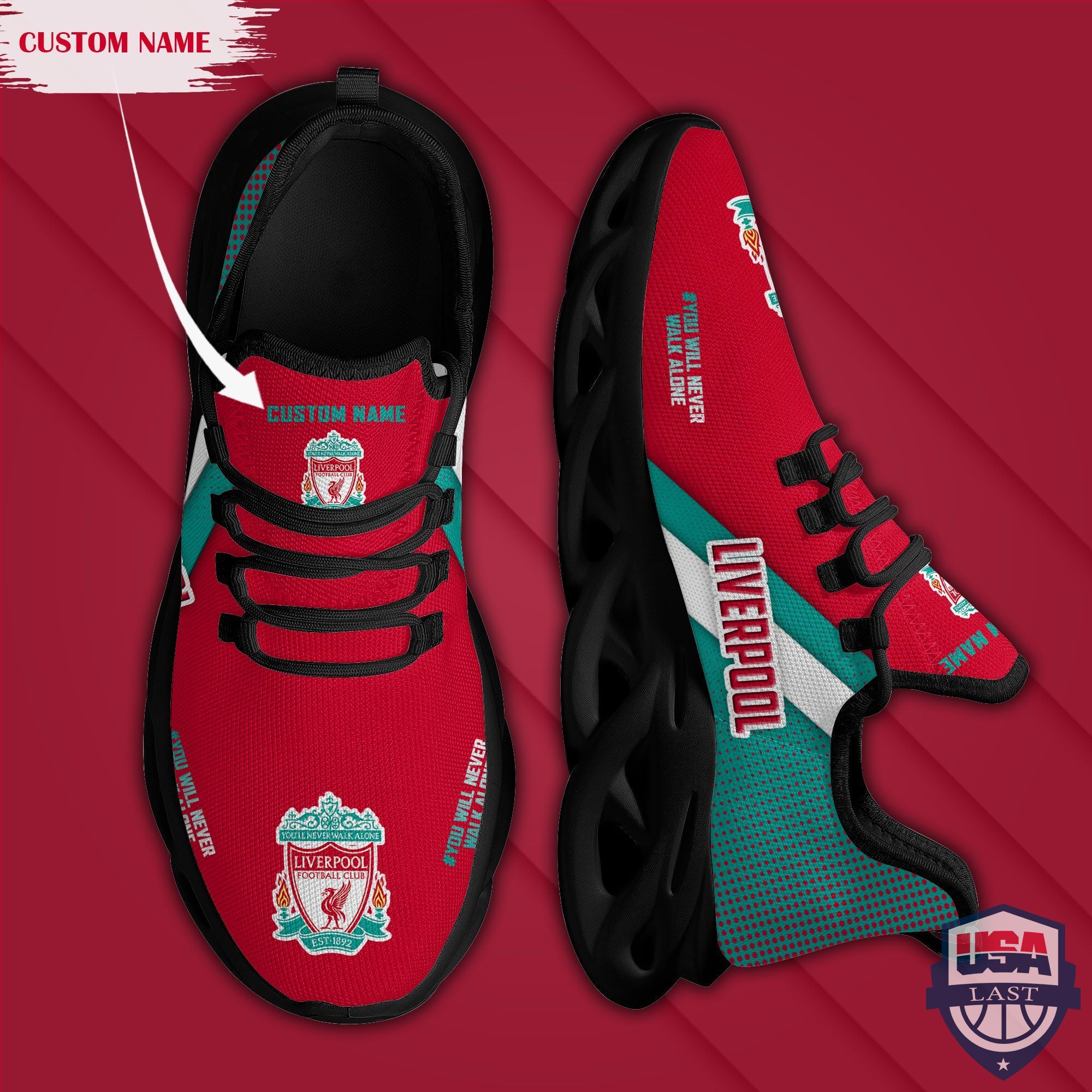 Liverpool Custom Name Max Soul Shoes