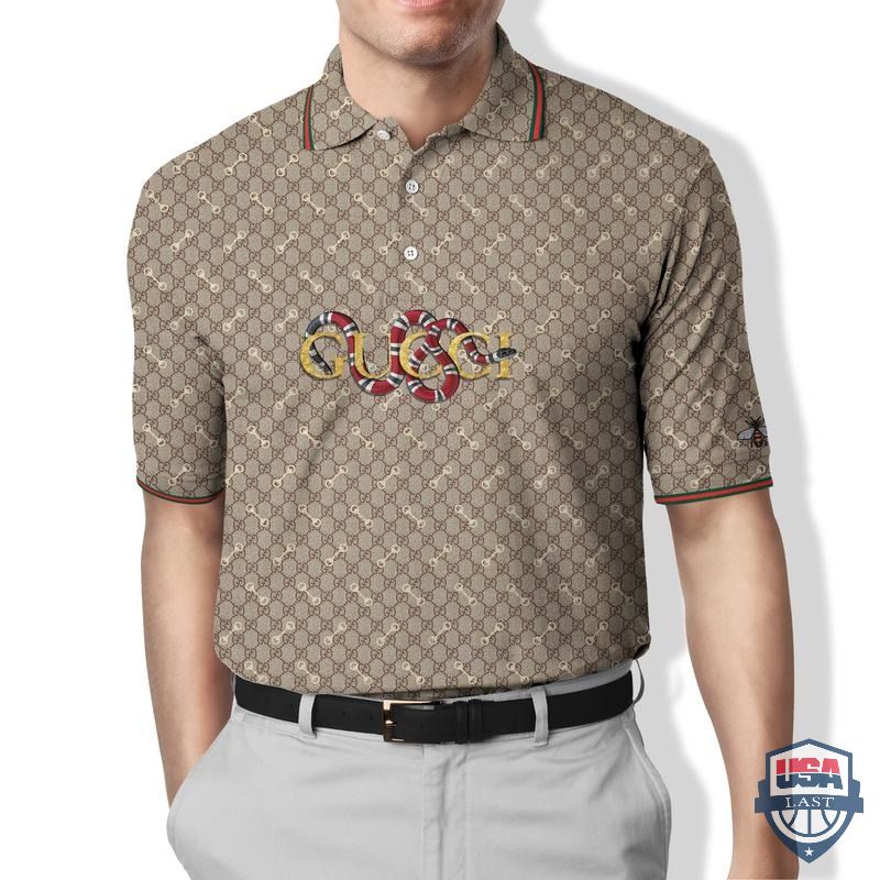 OFFICIAL Gucci Snake Luxury Brand Polo Shirt
