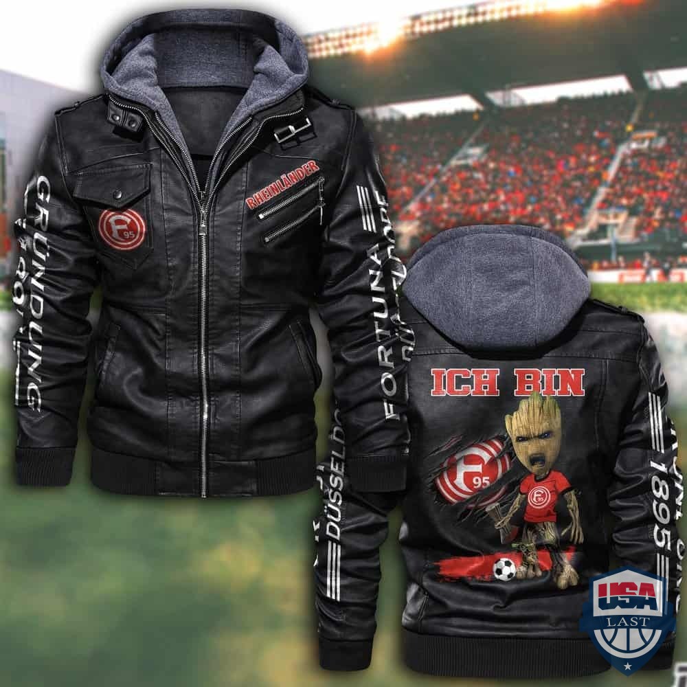 Personalisiert Admira Wacker Mödling FC Hooded Leather Jacket