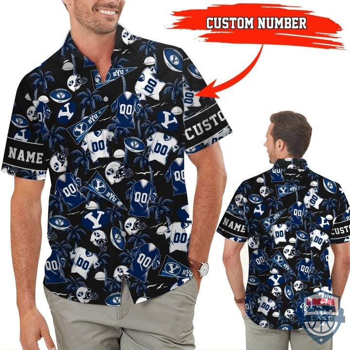 BYU Cougars Custom Name And Number Hawaiian Shirt
