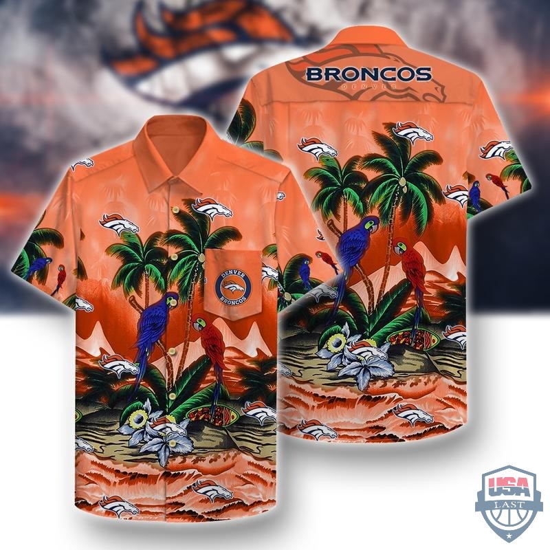 Denver Broncos Parrots Couple Hawaiian Shirt