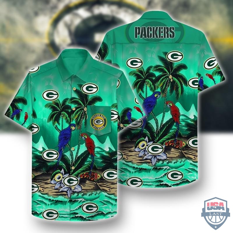 Green Bay Packers Parrots Couple Hawaiian Shirt