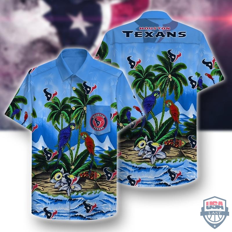 Houston Texans Parrots Couple Hawaiian Shirt