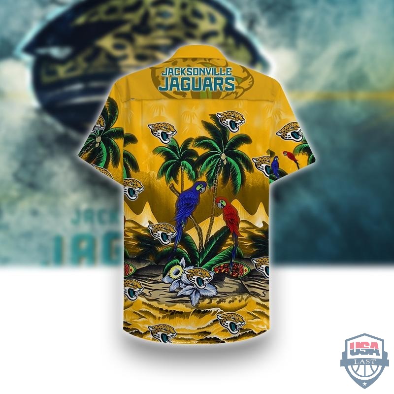 Jacksonville Jaguars Parrots Couple Hawaiian Shirt