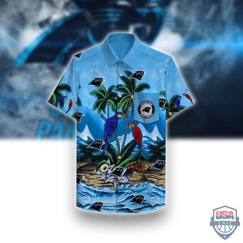 Carolina Panthers Parrots Couple Hawaiian Shirt