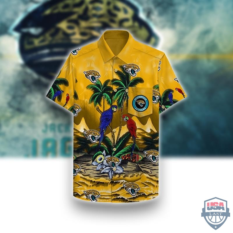Jacksonville Jaguars Parrots Couple Hawaiian Shirt