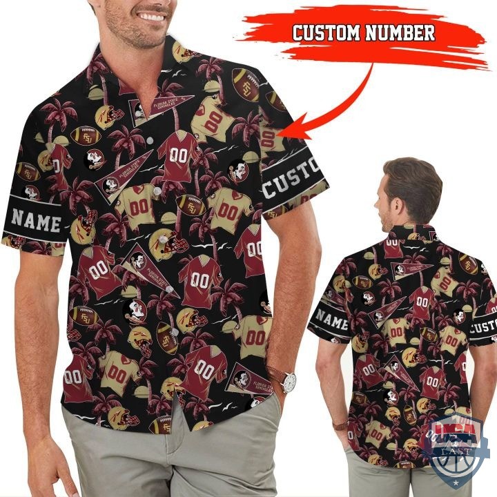 Florida State Seminoles Custom Name And Number Hawaiian Shirt