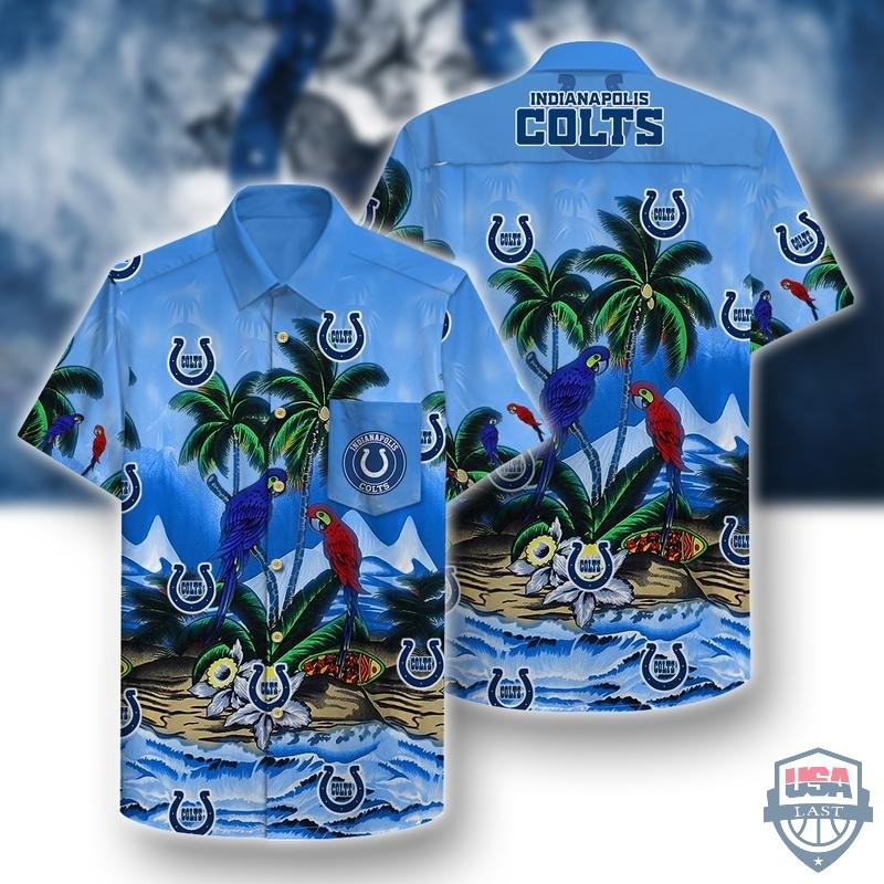 Indianapolis Colts Parrots Couple Hawaiian Shirt