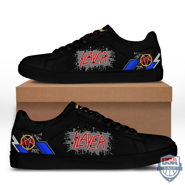 Slayer Blue Line Stan Smith Shoes