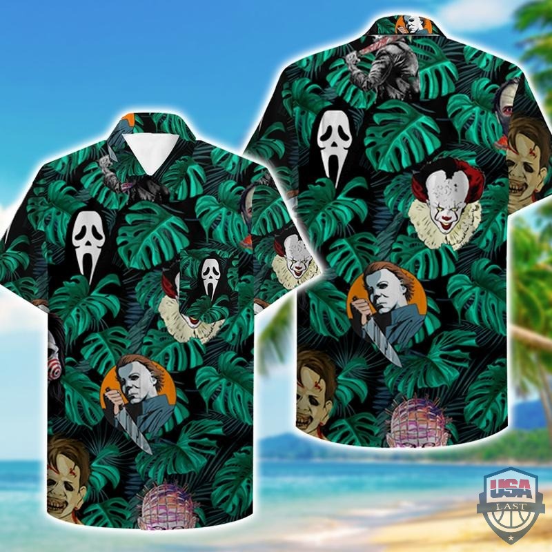 Horror Movies Characters Hawaiian Shirt
