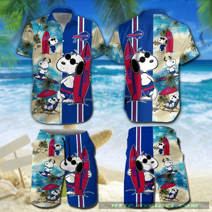 Hot Buffalo Bills Snoopy Surfing Hawaiian Shirt
