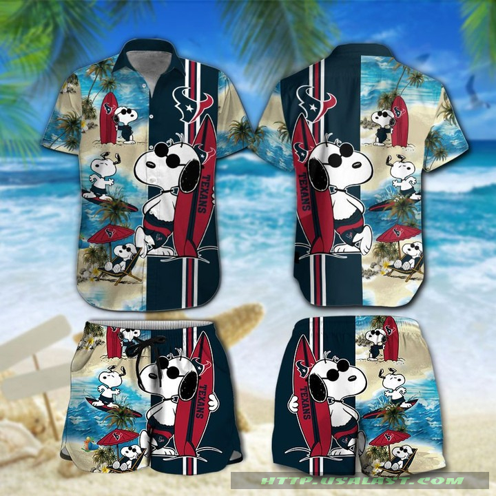 Luxury Houston Texans Snoopy Surfing Hawaiian Shirt