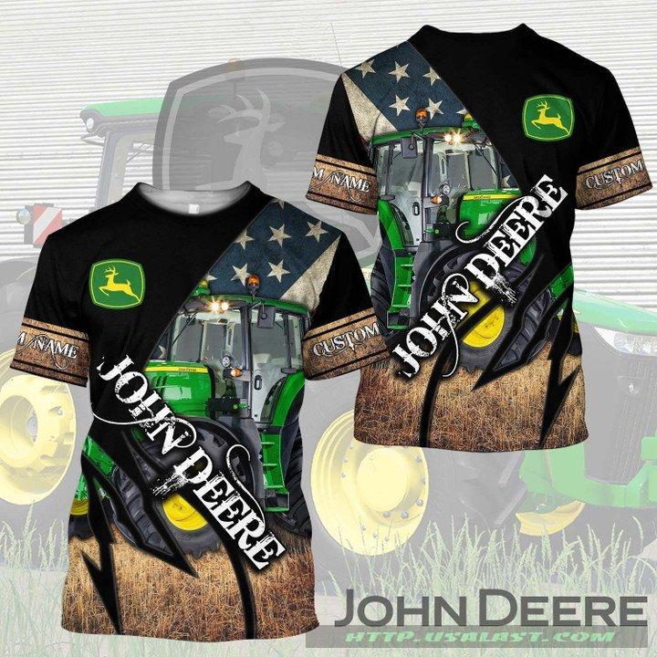 John Deere American Flag 3D All Over Print Shirt