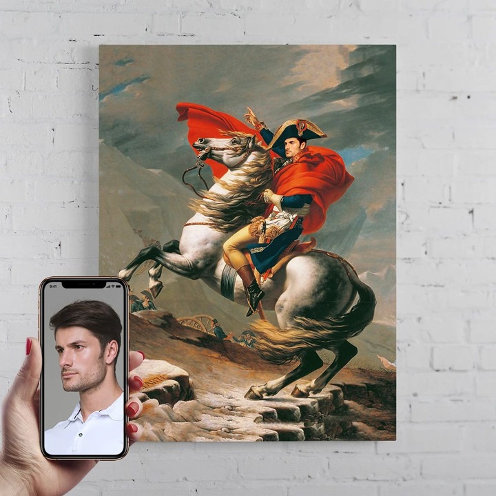 The Napoleon Personalized Male Portrait Poster Canvas Print