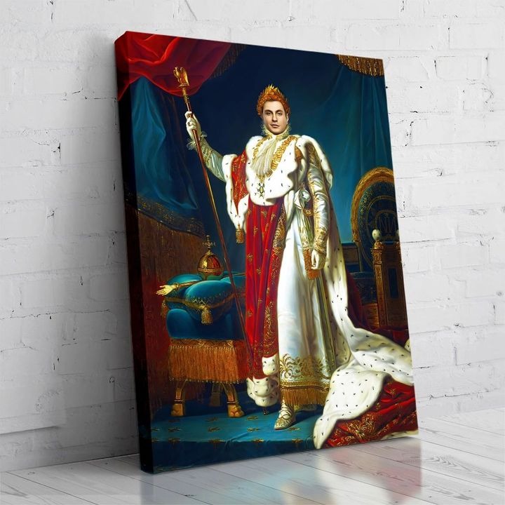 The Great Emperor Personalized Male Portrait Poster Canvas Print