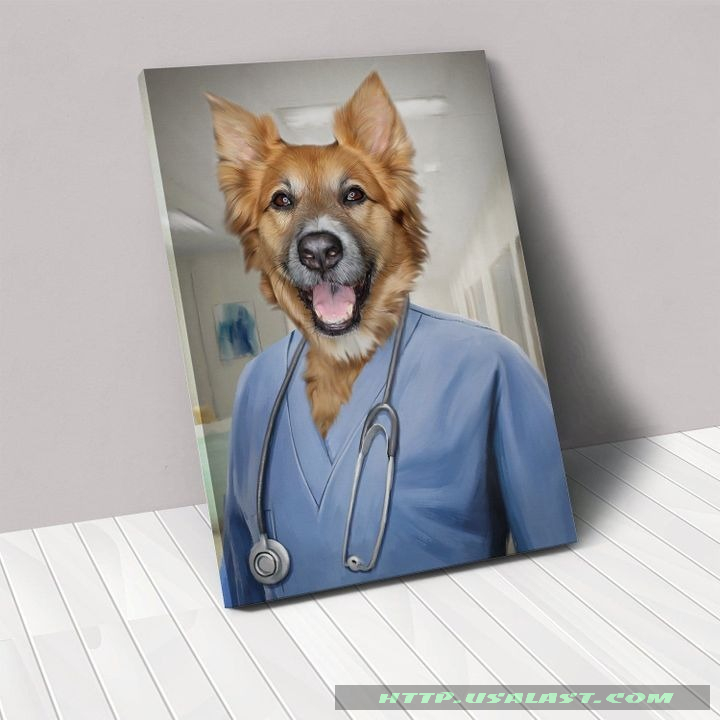 The Nurse Custom Pet Portrait Poster Canvas