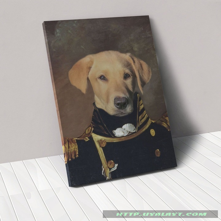 The Admiral Custom Pet Portrait Poster Canvas