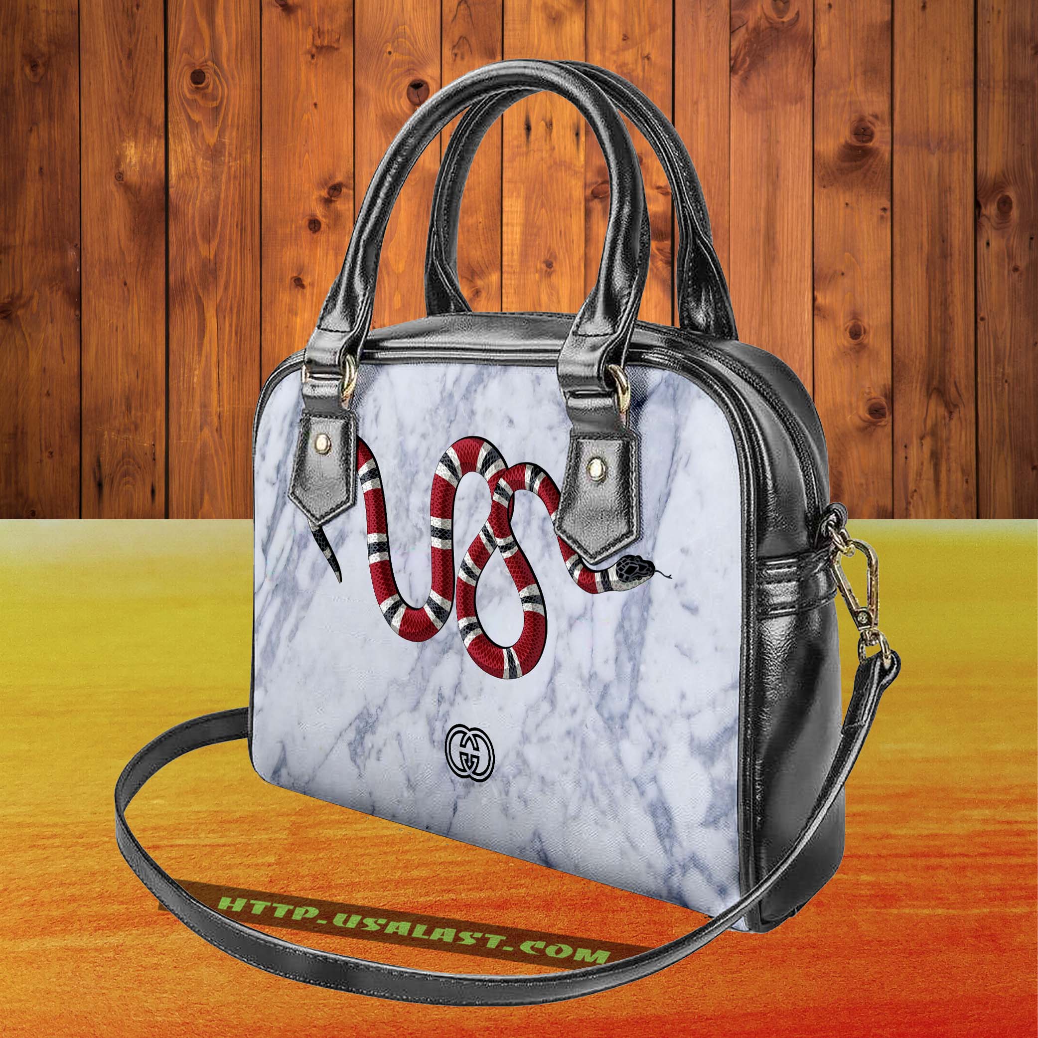 Women Gift Gucci Snake Luxury Brand Shoulder Handbag V54