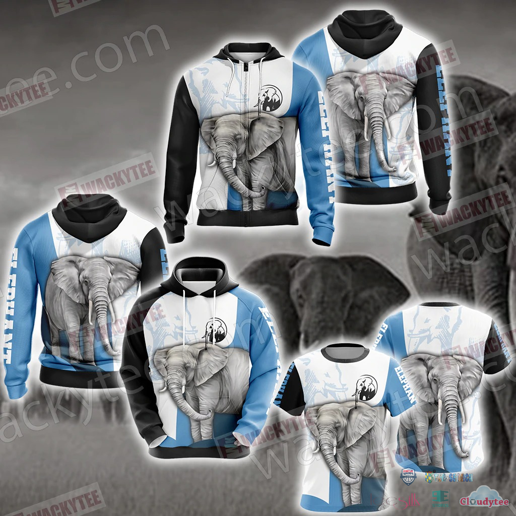 Best Selling Elephant 3D All Over Printed Hoodie T-shirt