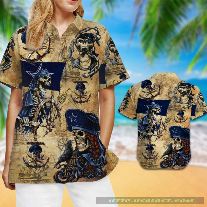 NEW Dallas Cowboys Pirates Aloha Hawaiian Shirt