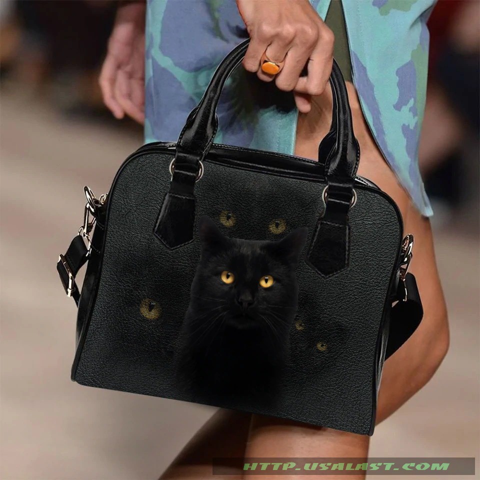[Trending] Black Cat Face Shoulder Handbag