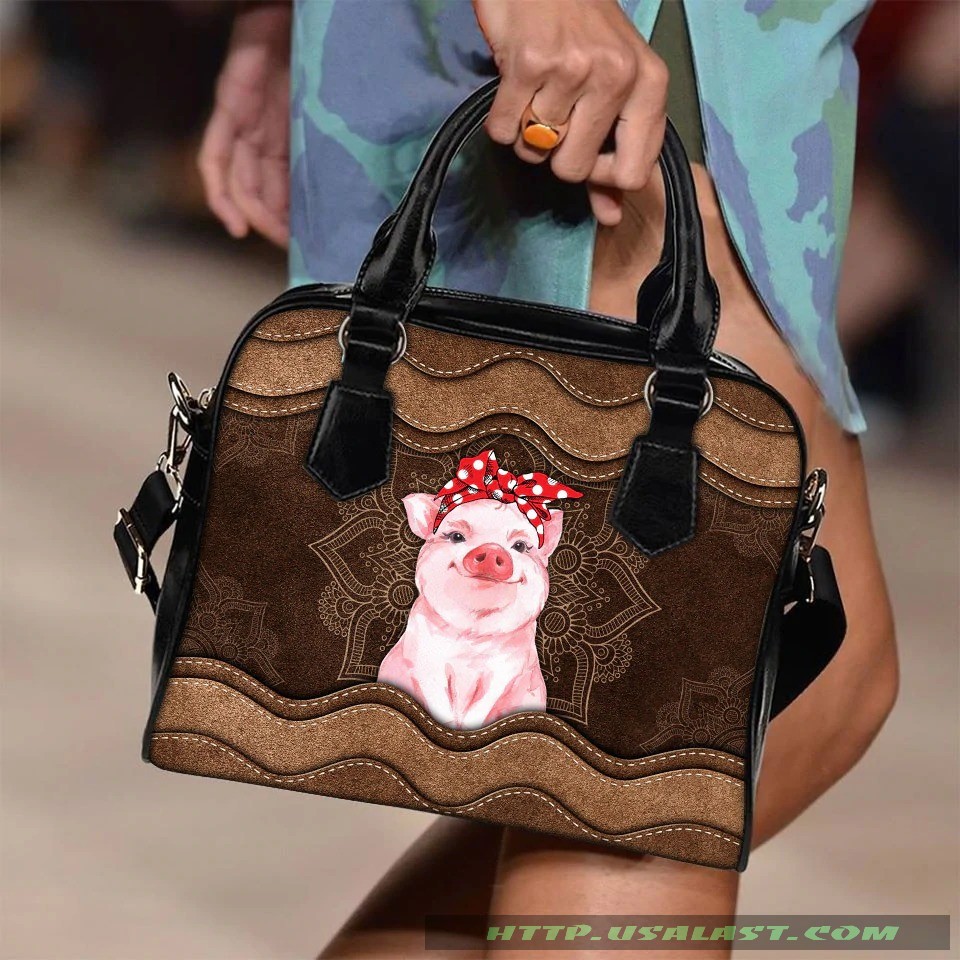 [Trending] Pig Mehndi Texture Shoulder Handbag