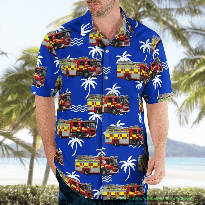 Top Hot Scania Trucks Blue Version Hawaiian Shirt