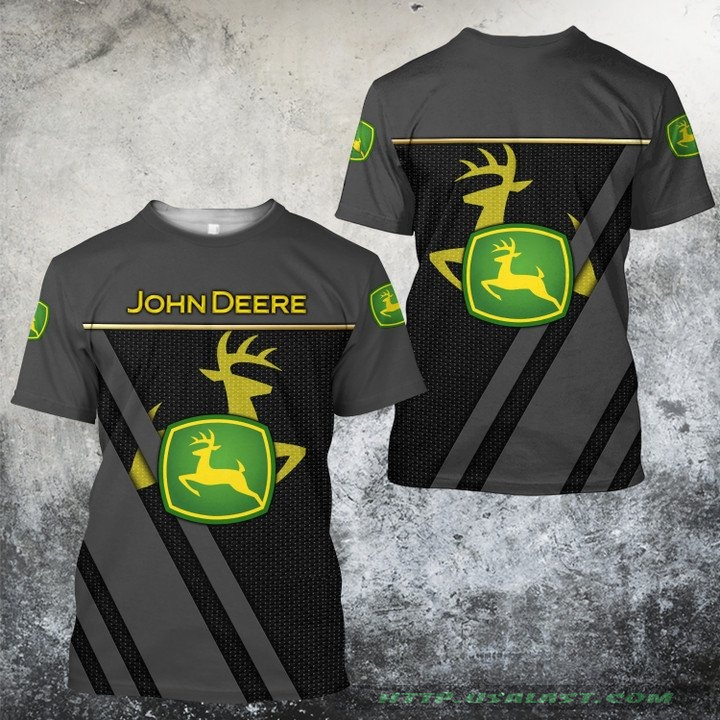 John Deere Dark Grey 3D All Over Print Shirt