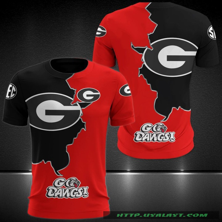 Amazing Georgia Football Go Dawgs 3D Hoodie T-Shirt